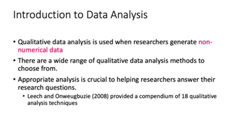 Unit A Qualitative Data Analysis Flashcards Quizlet