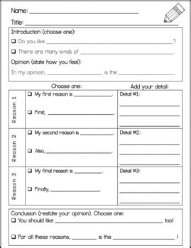 Differentiated Opinion Writing Graphic Organizers By Fun To Be First