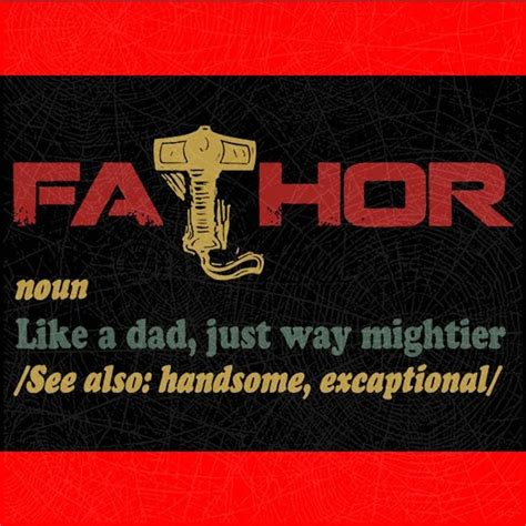 Fa Thor Like Dad Just Way Mightier Hero For Men Cut File Dxf Eps