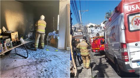 Idoso sofre queimaduras e fica em estado de choque após incêndio