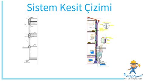 Sistem Kesit Detay Izimi Nas L Yap L R Pislik Mimar