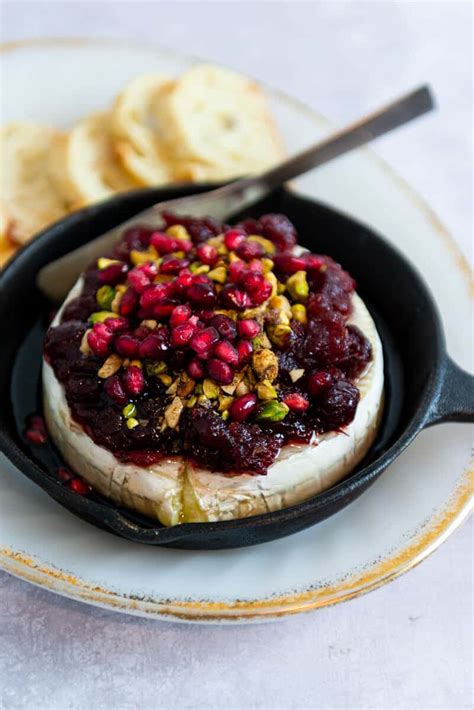 Cranberry Baked Brie With Honey And Pistachios