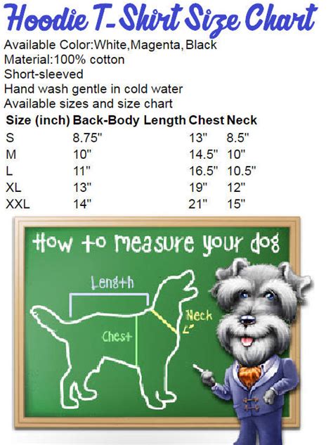 Dog Clothes Size Chart By Breed - Greenbushfarm.com