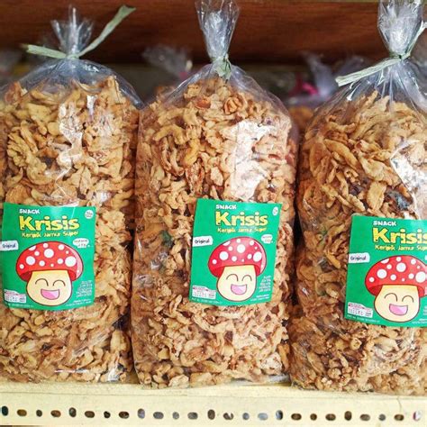 Jual Keripik Jamur Tiram CRISPY By SPINNER 2 Kg Super Enak Gurih Renyah