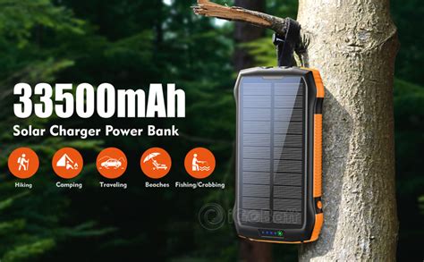 F33W Fast Wireless Charging Solar Power Bank Backpacks 4U