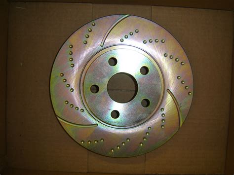 Ds Rear Pcs Performance Sport Dimpled Slotted Brake Disc Rotor