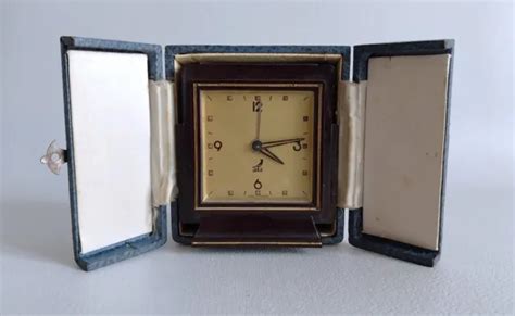 JAZZ FRANCE ART Deco pendulette horloge de bureau réveil de voyage