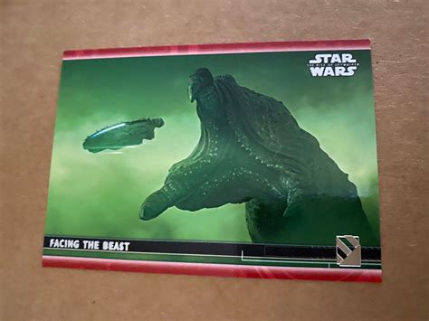 2020 Topps Star Wars Rise Of Skywalker Series 2 8 Facing The Beast Red