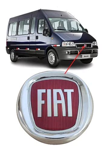 Emblema Dianteiro Fiat Ducato 2006 2007 2008 2009 Cromado