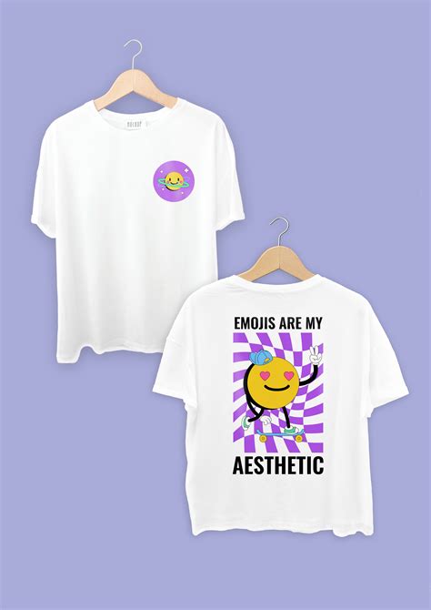 Customize This Modern Emojis Are My Aesthetic T Shirt Ready Made Template