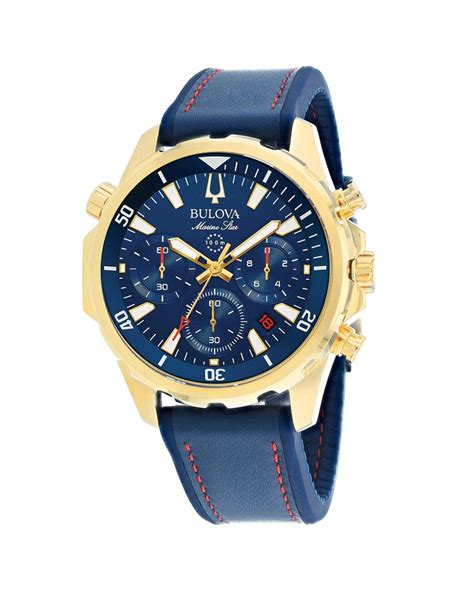 Bulova Blue Dial Watch for Men | Lyst