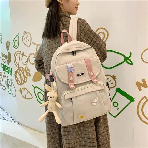 Japon S Kawaii Mochila Feminina Prova Dwaterproof Gua N Ilon Mochila