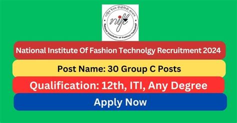 Nift Recruitment Group C Posts Apply Now Tamilanguide