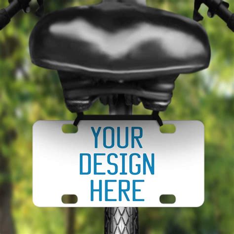 Your Design Personalized Bike Plates And License Plates 6 Sizes To Choose From And You Tell Us