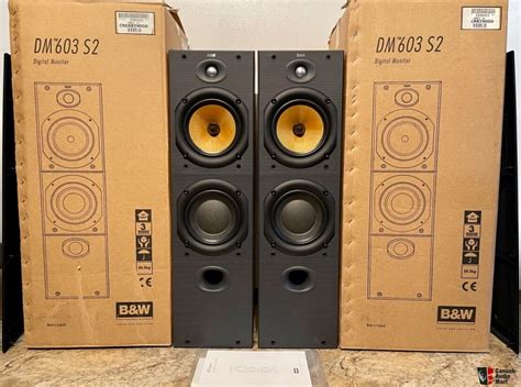 B W Bowers Wilkens DM 603 S2 Tower Speakers W Original Packaging