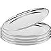 Amazon Funsuei Pcs Inches Stainless Steel Dinner Plates