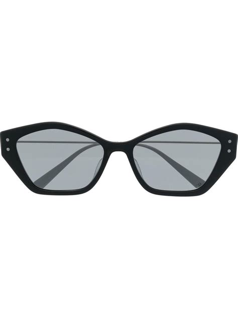 Dior Cat Eye Style Sunglasses In Black Lyst