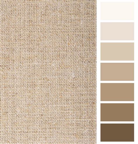 Linen Hessian Fabric Color Chart Stock Photo Image Of Design Concept