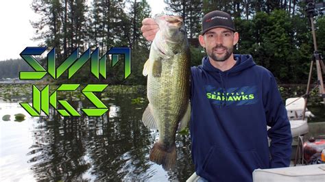 Spring Bass Fishing With Swim Jigs Hd 6lb Largemouth Bass Youtube