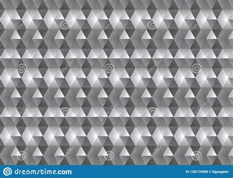 Monochrome Low Poly Abstract Background Stock Illustration