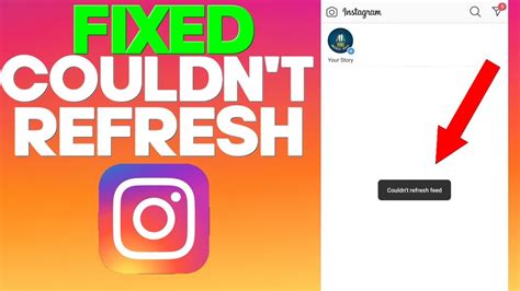 How To Fix Instagram Couldn T Refresh Feed Android And Ios Youtube