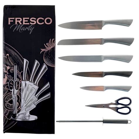 Набор ножей Fresco Marty, 8 принадлежностей, с подставкой - купить в ...