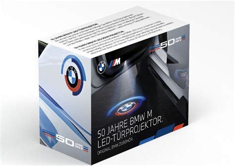 BMW LED Türprojektoren Original BMW M 50 Jahre Projektoren 68mm NEU