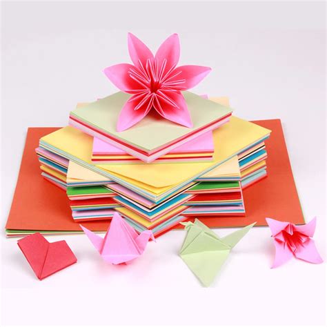 Origami Square Folded Paper Sheets Cm World Wonders Hobbies