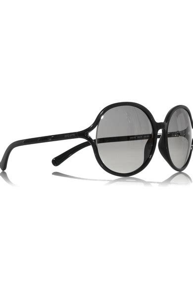 Miu Miu Round Frame Acetate Sunglasses Net A Portercom