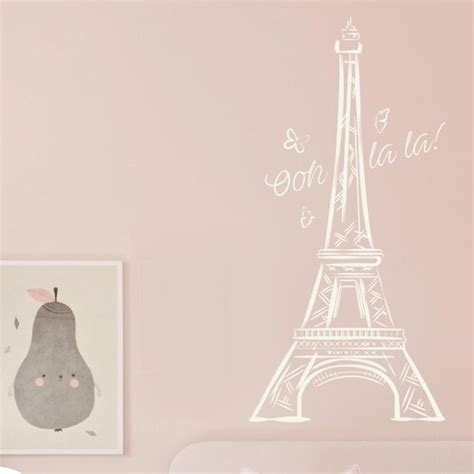 Eiffel Tower Decal Paris Wall Decor Parisian Wall Art Etsy