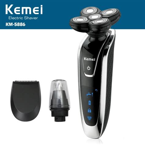 Kemei Rechargeable D Floating Shaver Km Washable In Five