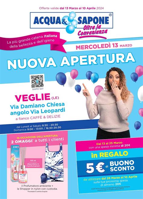 Volantino Acqua E Sapone Nuova Apertura A Veglie Dal 13 Marzo Al 10