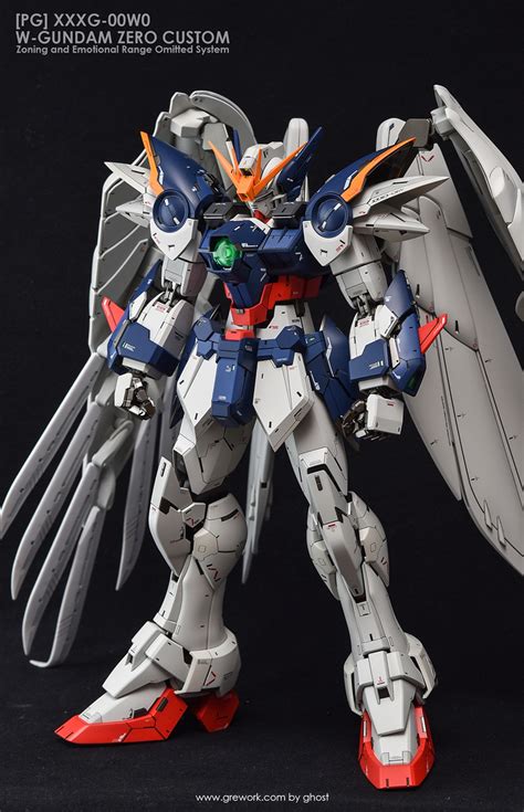 Custom Build Pg 160 Wing Gundam Zero Custom Ew Detailed