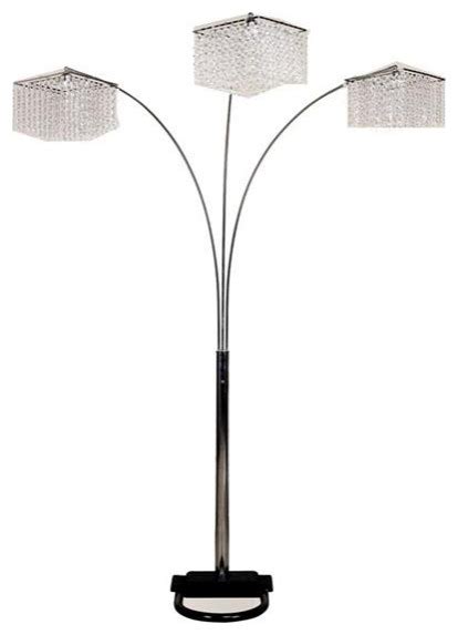 Ore Furniture 84 In 3 Crystal Inspirational Arch Floor Lamp 10 X 10