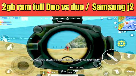 9kills Duo Vs Duo Full Rush Gameplay 2gb Ram Samsung J2 Pubg Lite