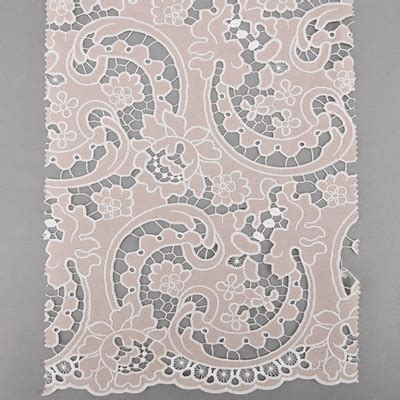 High Quality Laser Cutted Embroidery Lace Material Ningbo MH