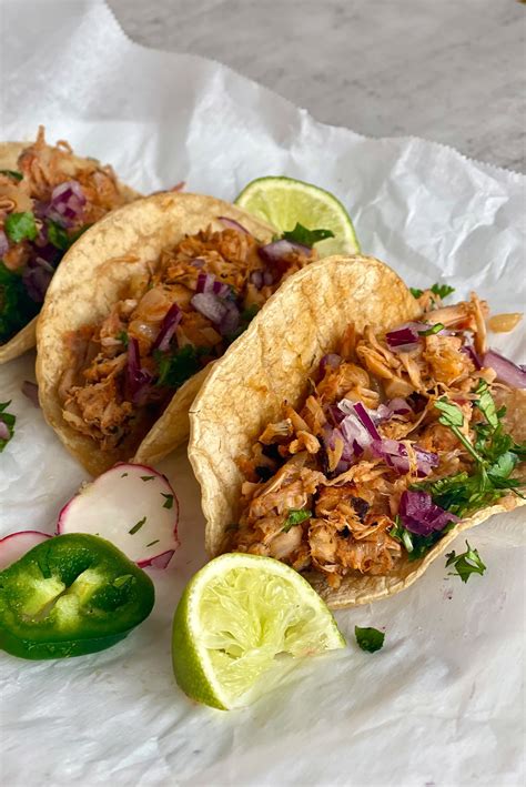 Jackfruit Tinga Tacos Itzels Kitchen