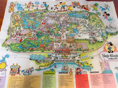 1979 Wdw Map Necklaces Gem