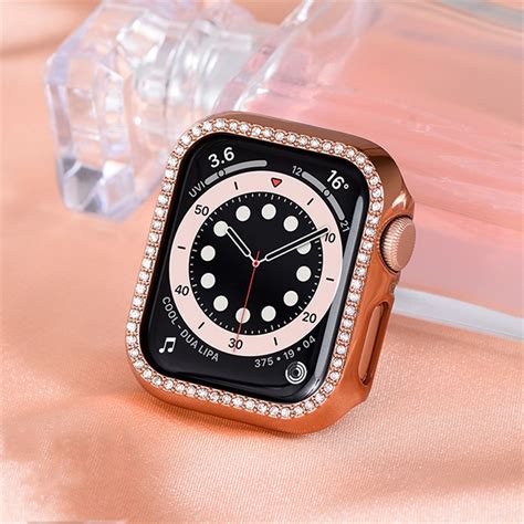 Eihaihis Compatible For Apple Watch Case 38mm 40mm 42mm 44mm 45mm 41mm Bling Crystal Diamonds