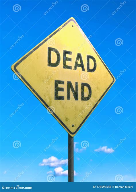 Dead End Road Sign Stock Photo Image Of Stop Final 178593548