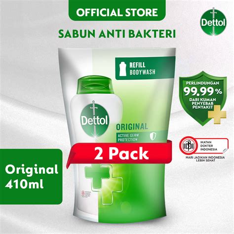 Jual Dettol Sabun Mandi Cair Anti Bakteri Original Refill X Gr