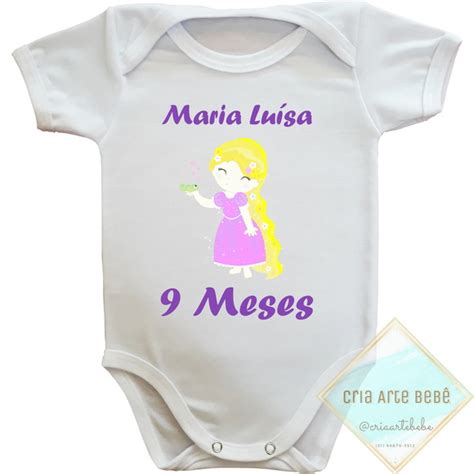 Body Infantil M Sversario Princesas Rapunzel Elo