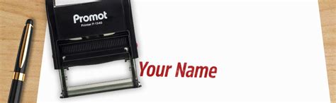 Amazon Promot Self Inking Line Custom Stamp Personalized Name