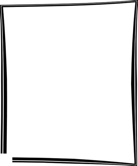 Download Plain Borders Frame Clipart Sort Træramme Full Size Png