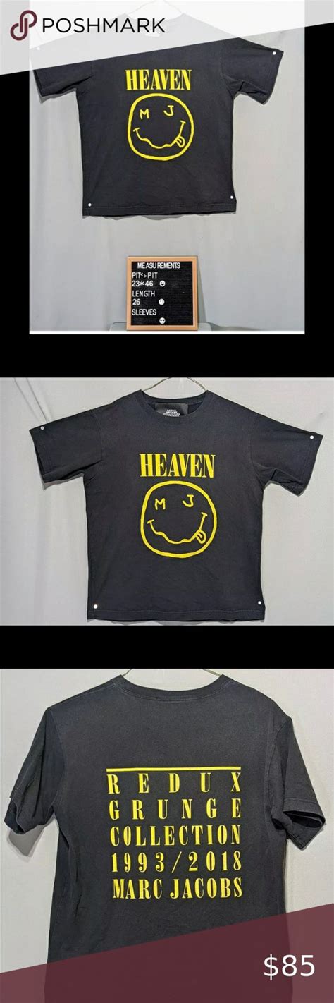 Marc Jacobs Vintage Redux Heaven Nirvana Designer T Shirt Med Fast