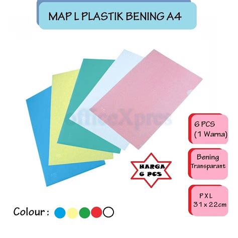 Jual Map L A Map Dokumen Map Bening Clear Sleeve Clear Folder A