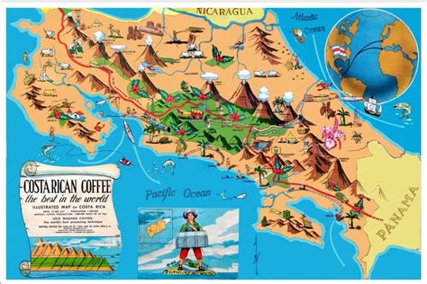 Blanco Increíble Visa Mapa Turistico De Costa Rica Aclarar Walter Cunningham Peculiar