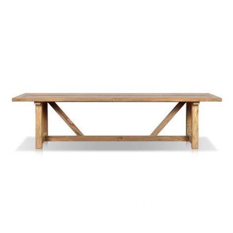 Four Hands Stewart Outdoor Dining Table Reclaimed Natural Fsc Reclaimed