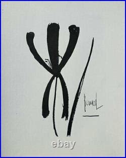 Bernard BUFFET Kensuke GRAVURE signée 1961 Tirage 197ex