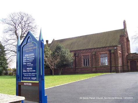 Genuki All Saints Newton Le Willows Church Of England Lancashire